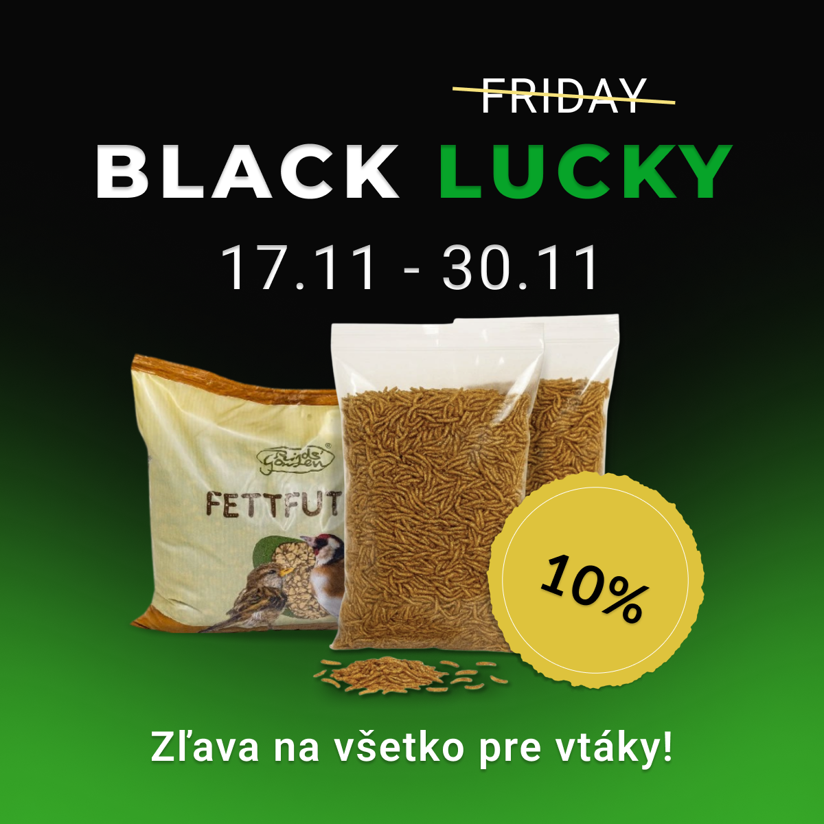 Vtáčiky zlava 10% mobil