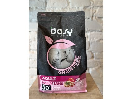 Oasy adult medium/large pork GF 2,5kg