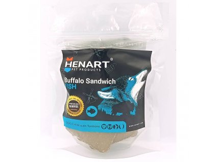 Henart Buffalo Sandwich pamlsky pre psa Fish