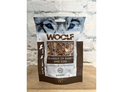 Woolf Rabbit and Cod Triangle 100g