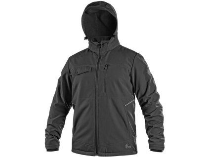 Bunda CXS STRETCH, pánská, softshell, černá (Velikost S)