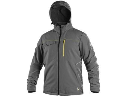 Bunda CXS STRETCH, pánská, softshell, šedá (Velikost S)
