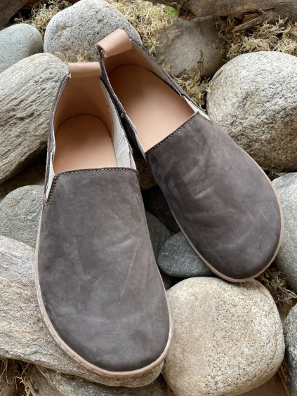 Pegres Barefoot  - BF82 slip-on-hnědé