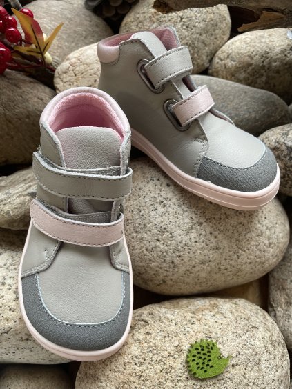 BABY BARE SHOES Febo Fall Grey/pink