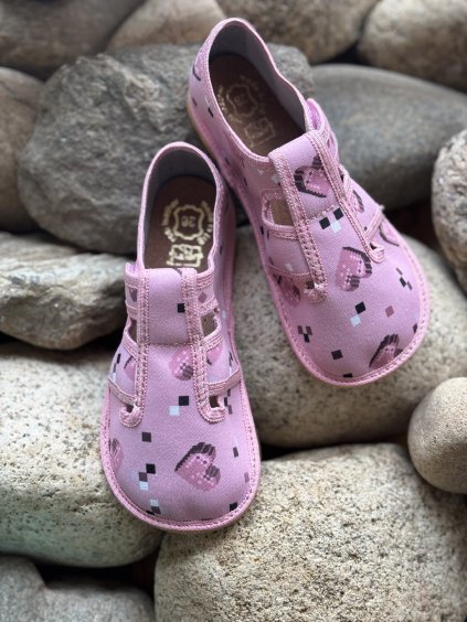 RAWEKS BAČKORY ZUZIA Z52 - Růžová srdce