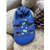 HOPI HOP Barefoot capáčky sandálky tmavá modrá rybka