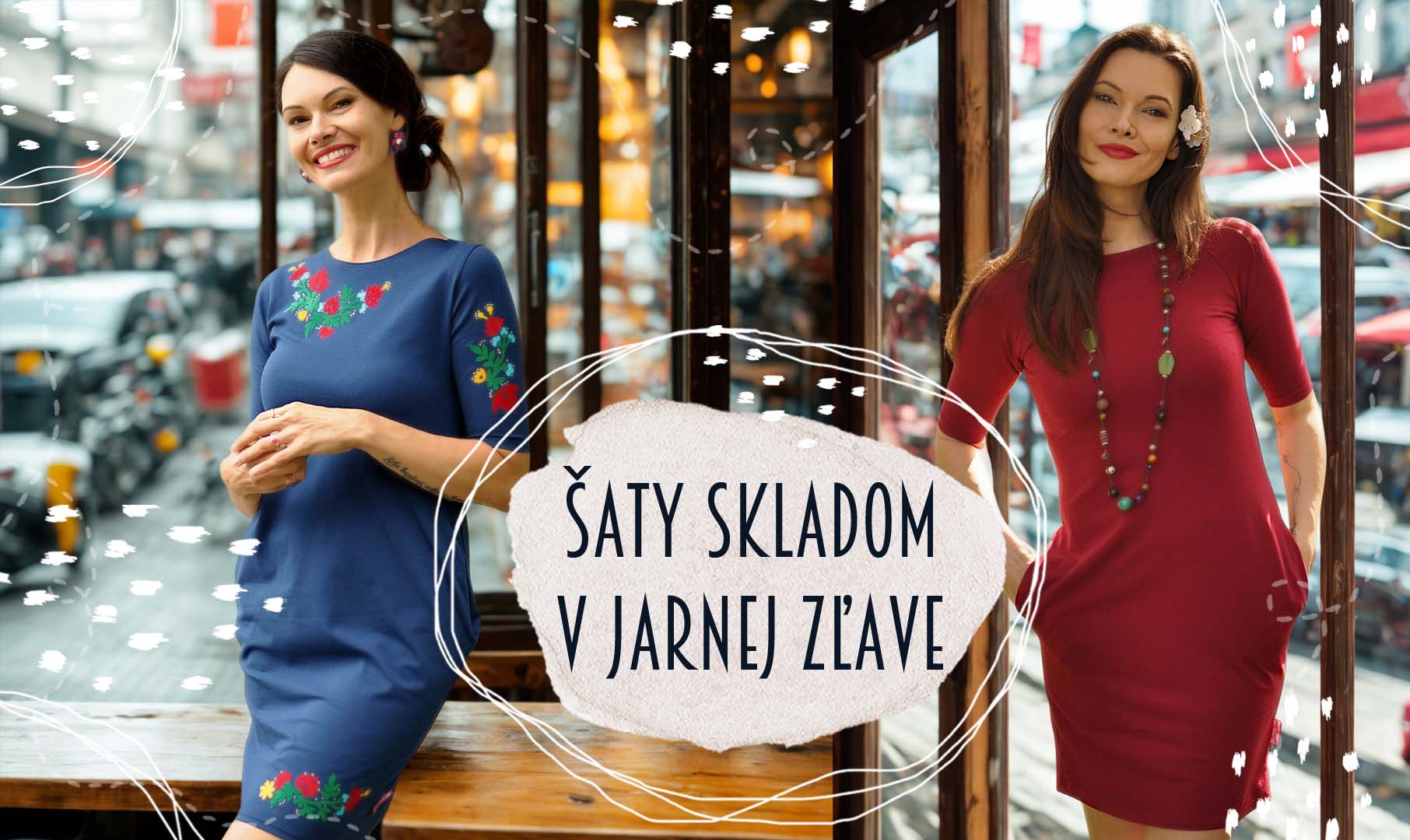 vreckové šaty na jar