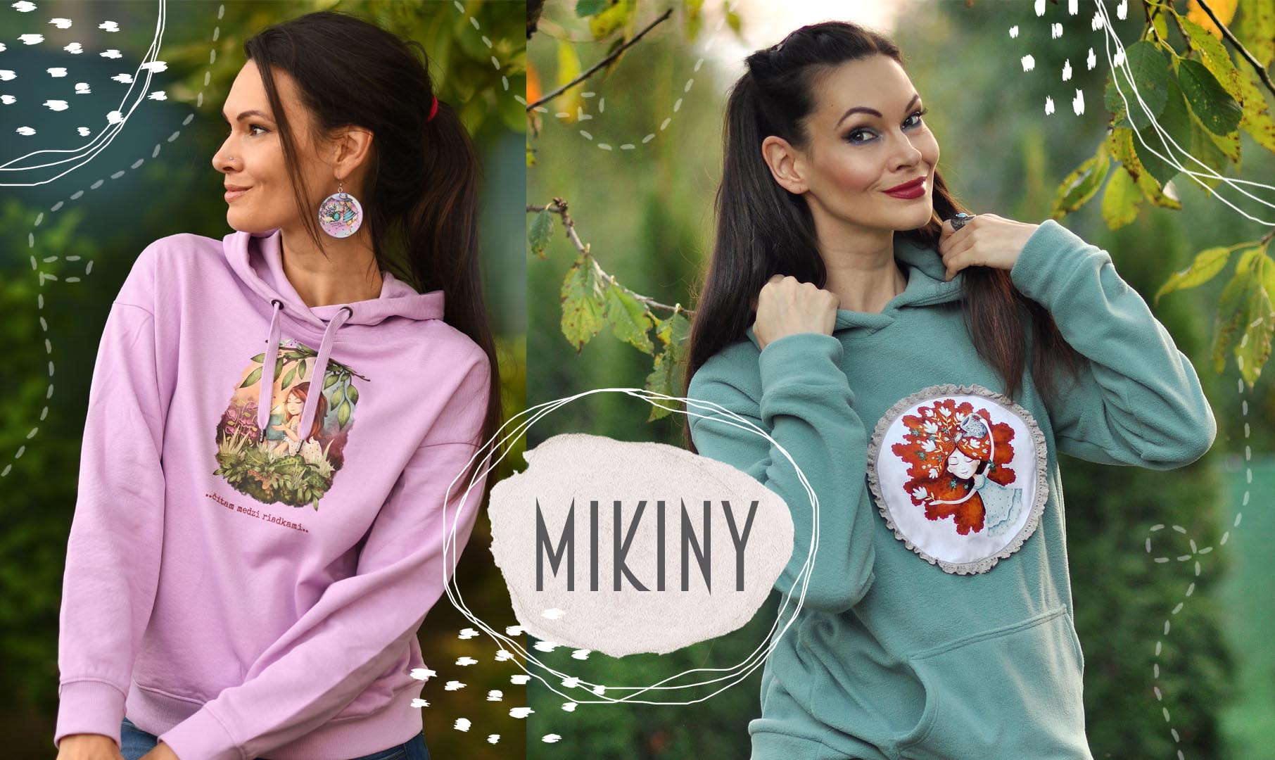 Mikiny LucLac s originálnou ilustráciou