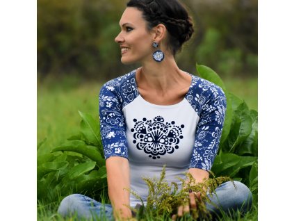 Tričko Blue Ornamental