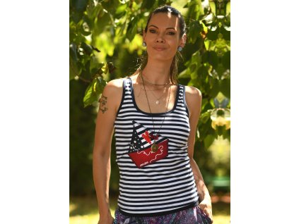 Tielko Loďka Pásik