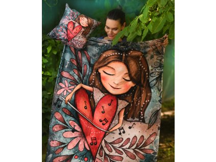 Mäkučká DEKA s ilustráciou Zo srdca veľká - SKLADOM