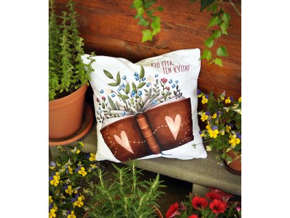 Vankúšik Kto číta SKLADOM