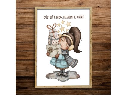 print kazdy den je dar (biely)