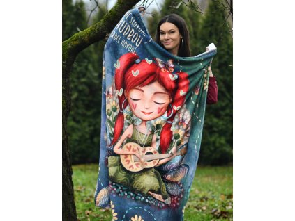 Mäkučká DEKA s ilustráciou Hudba SKLADOM