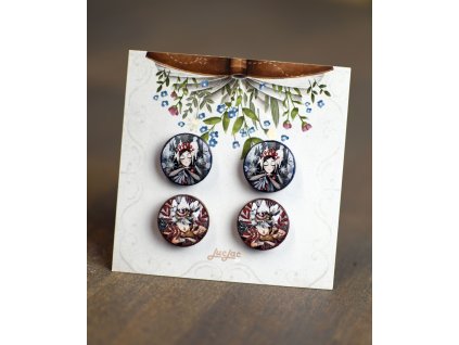 Náušnice Zima - 2ks