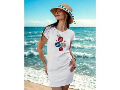 Šaty Sailor White (3)