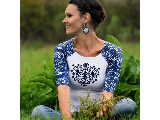 Tričko Blue Ornamental