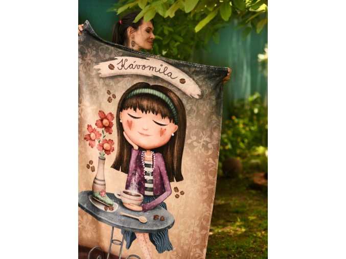 Mäkučká DEKA s ilustráciou Kávomila