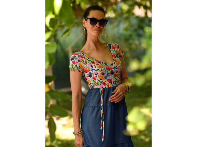 Šaty Fleur Denim Sko SKLADOM