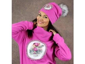 Sada čiapka + nákrčník Lyžiarka