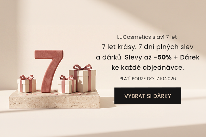 Slavíme 7 let. Slevy až -50% + dárek ke každé objednávce.