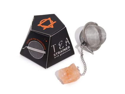 Čajové Sítko s Drahým Kamenem - Karneol