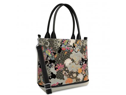 Crossbody kabelka i do ruky Gobi černá strakatá od Lucoto