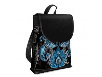 Batoh Jarry s tyrkysovým paisley vzorem v černé barvě od Lucoto