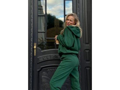 pure bluza z ka.pturem hunter green