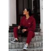 pure bluza z kapturem deep cherry