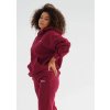 pure. bluza z kapturem deep cherry
