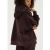 mesh bluza kangurka oversize dark chocolate