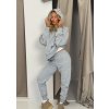mesh spodnie dresowe jogger light melange