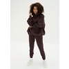 mesh spodnie dresowe jogger dark chocolate
