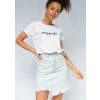t shirt handwriting logo bialy ilm