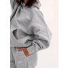pure bluza z kapturem grey melange