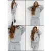 pu.re bluza z kapturem grey melange