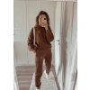 pure bluza z kaptur.em choco brown