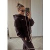 pure bluza z kapturem dark chocolate