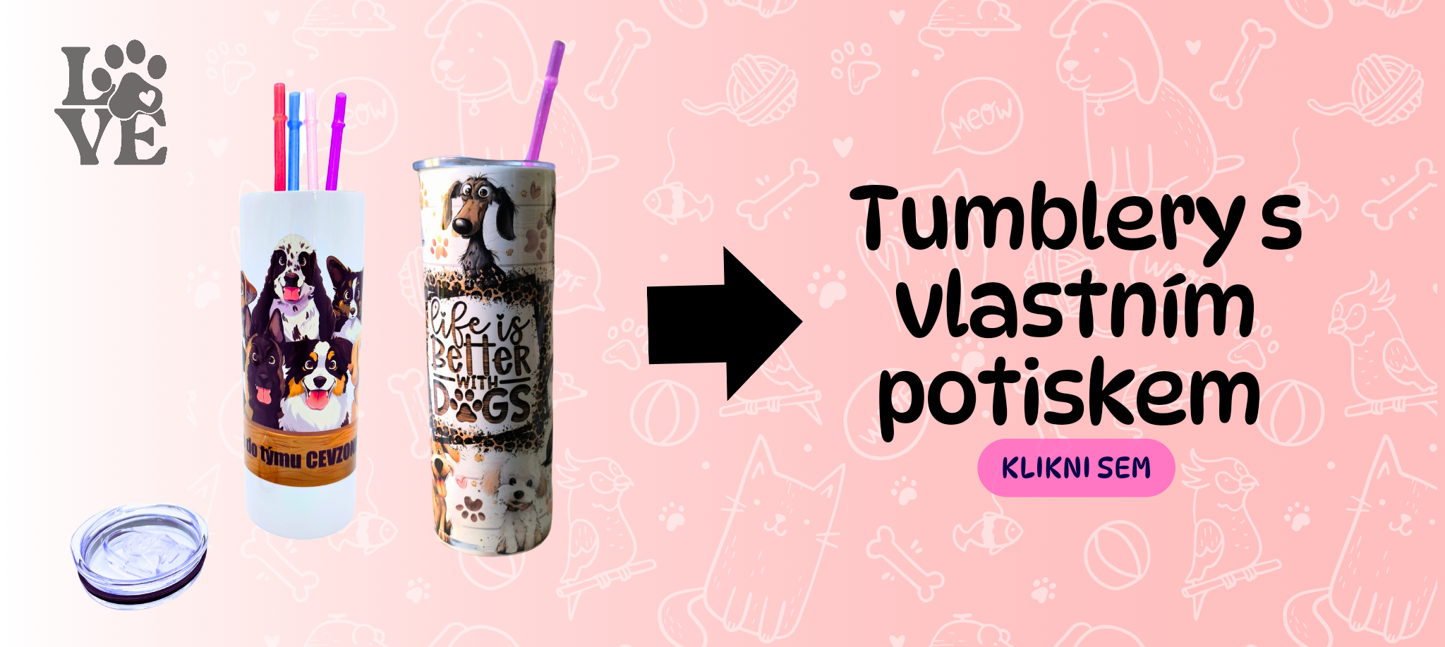 Tumblery s vlastním potiskem