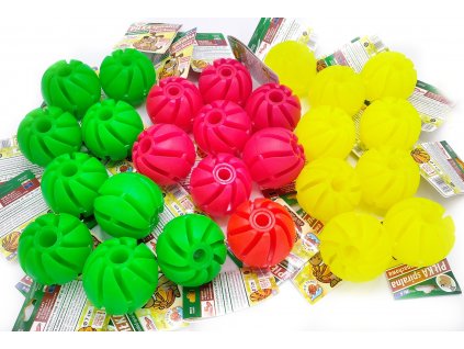 Míček spirálový plovoucí NEON (Barva Zelená, Velikost 7 cm)