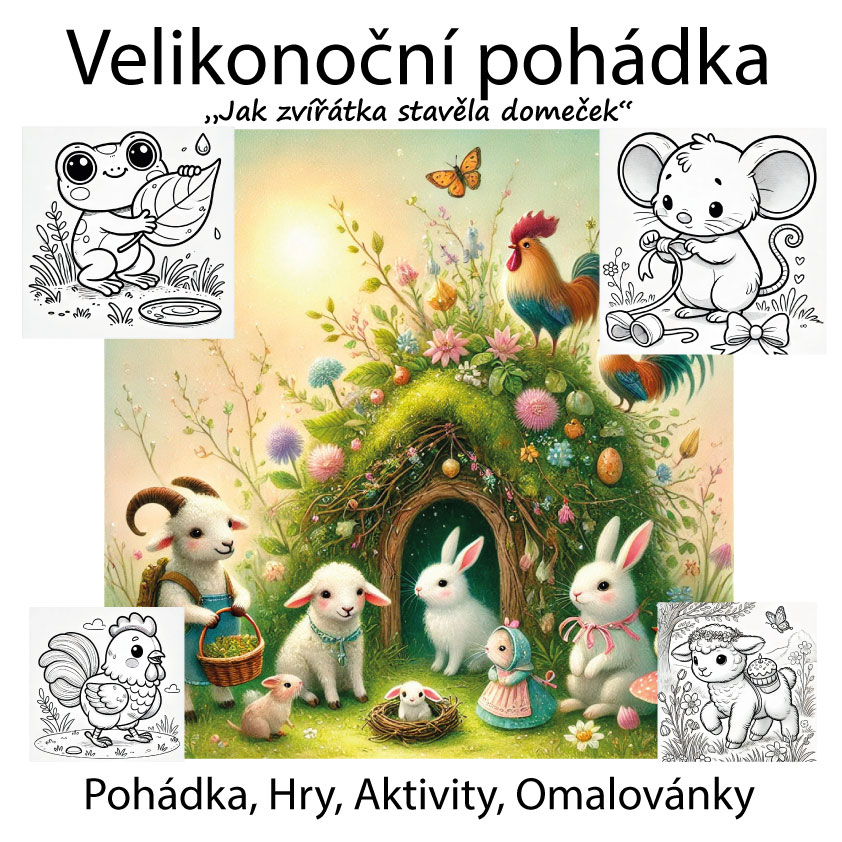 VELIKONOČNÍ POHÁDKA - Jak zvířátka stavěla domeček