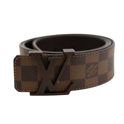 Louis Vuitton Initiales Damier Ebene Canvas Belt 85