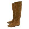 Gucci Vintage Riding boots kožené semišové 39