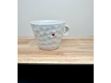 Mačkaný hrnek, srdíčko, 200ml