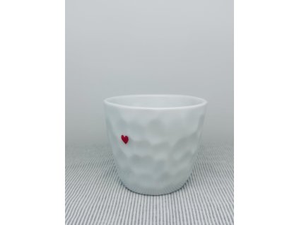Mačkaný pohárek se srdíčkem, 250ml