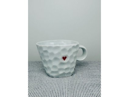 Mačkaný hrnek, srdíčko, 200 ml