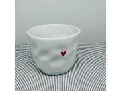 Mačkaný pohárek se srdíčkem, 200ml