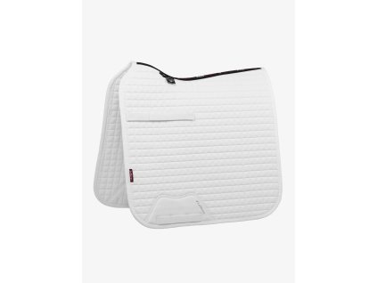 Podsedlová dečka LeMieux Cotton Dressage Square White (Long Strap)1