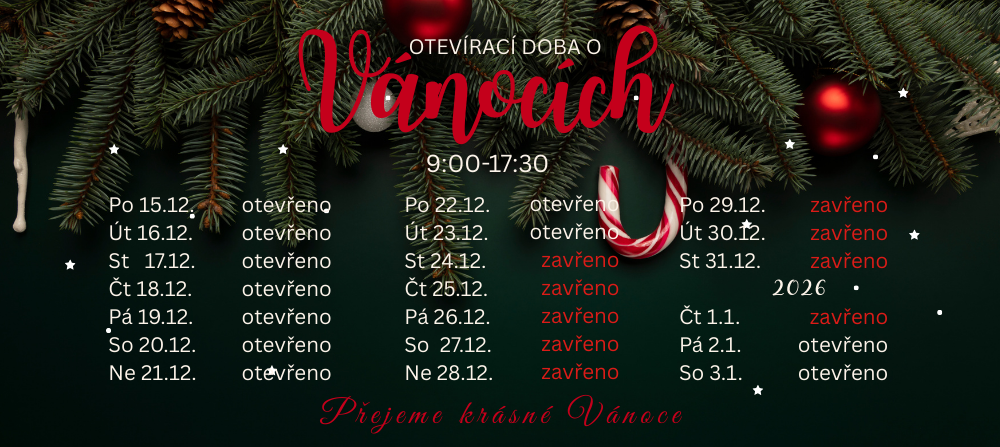 Otevírací doba o Vánocích